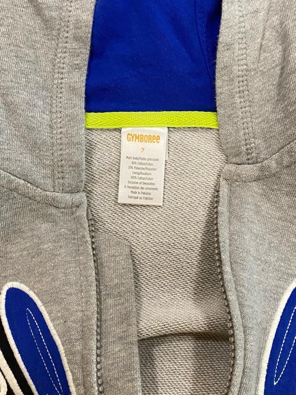 Gymboree Boys ‘Rock Academy’ Gray 3-piece Set: Hoodie, Top, Joggers Size 7 - Picture 6 of 16